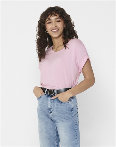 Only - ONLMoster O-Neck T-Shirt - Pink Lady 